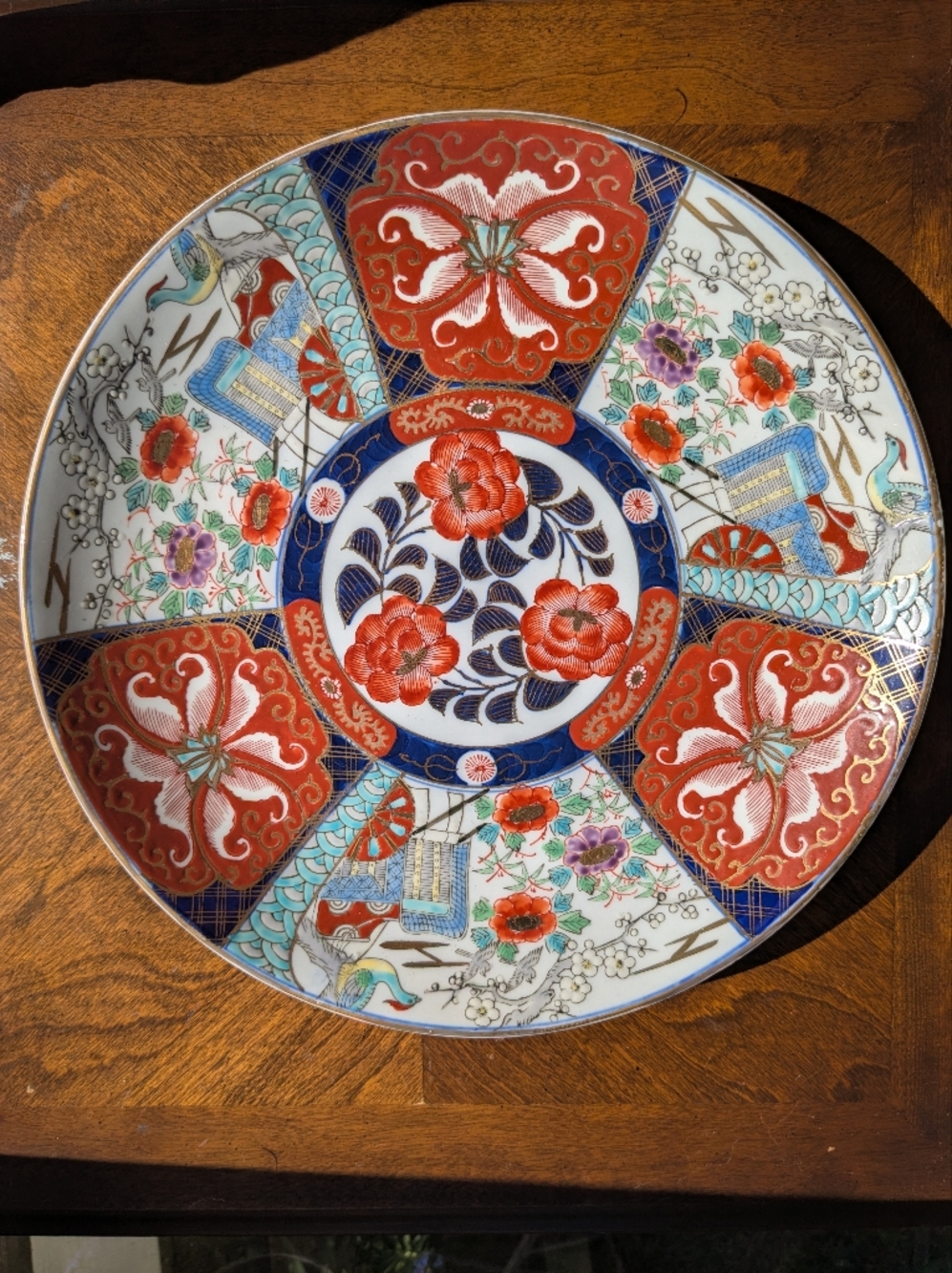 Large 12.5" Japanese Arita Charger   - Imari Style